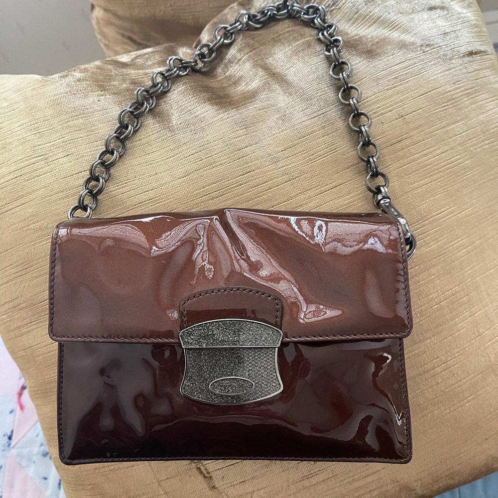 Prada chainlink small bag.